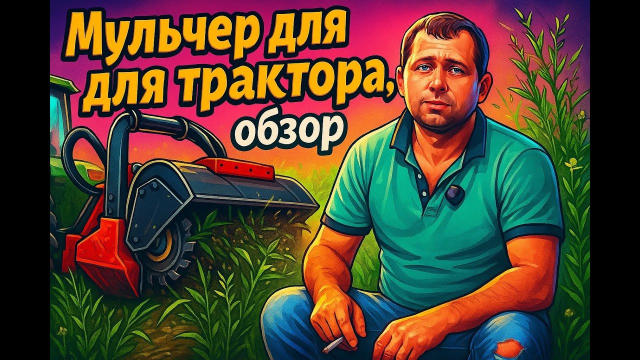 Привёз мульчер из Китая для мини-трактора | Обзор, тест и борьба с повиликой
