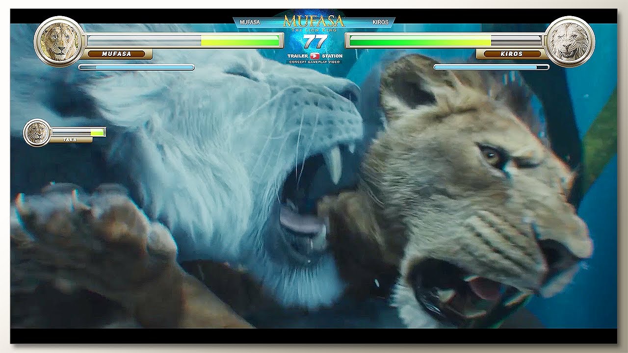 Mufasa vs Kiros with Healthbars
