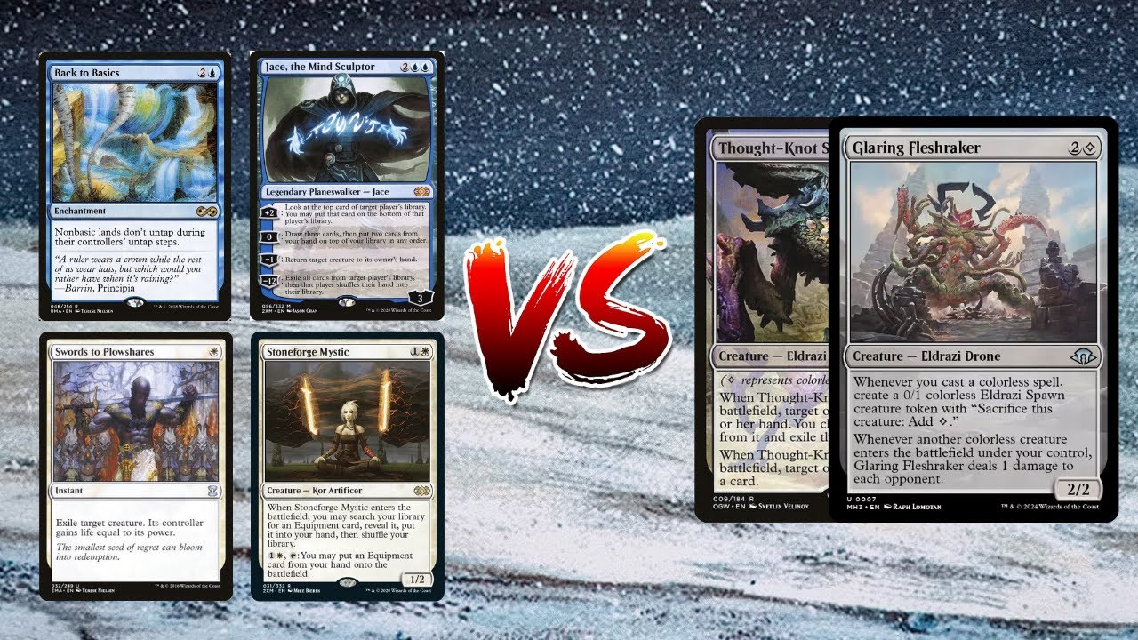 MTG Legacy Stoneblade Vs Eldrazi (Don't Tap Your Nonbasic Lands)