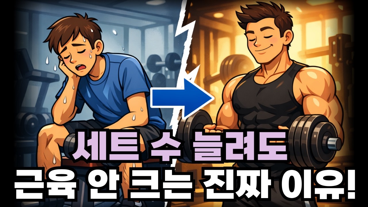 세트 수 말고 이것만 지켜라! 근육은 무조건 큰다!