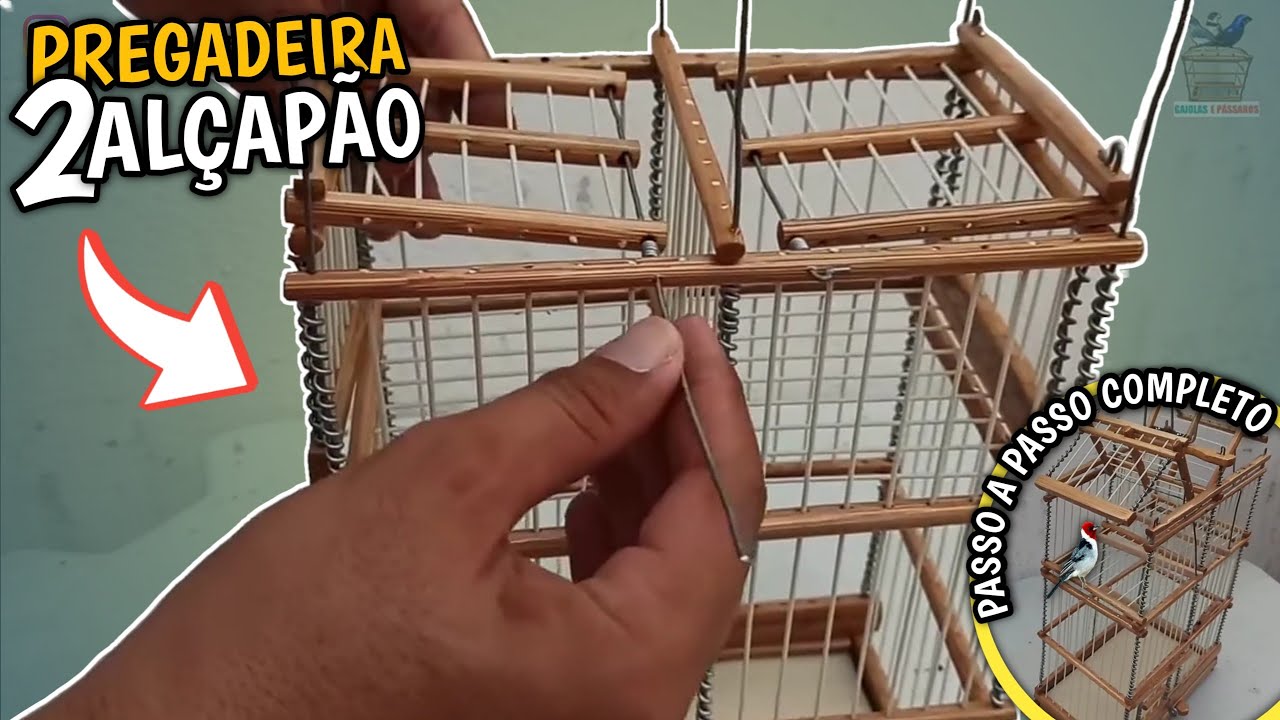 🦇 GAIOLA DE DOIS ALÇAPÃO | PASSO A PASSO COMPLETO!!! (Vídeo bem explicado)