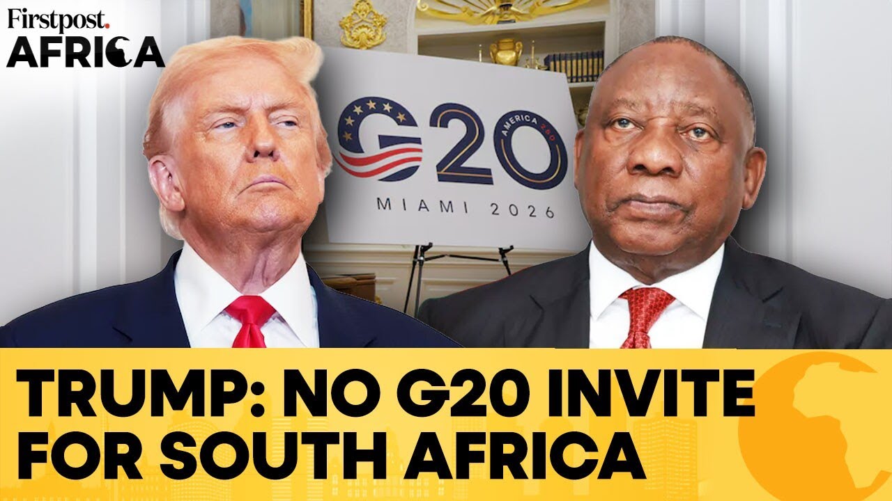Trump Says South Africa Not Invited for G20,&nbsp;Ramaphosa Calls Out Decision | Firstpost Africa | N18G&nbsp;