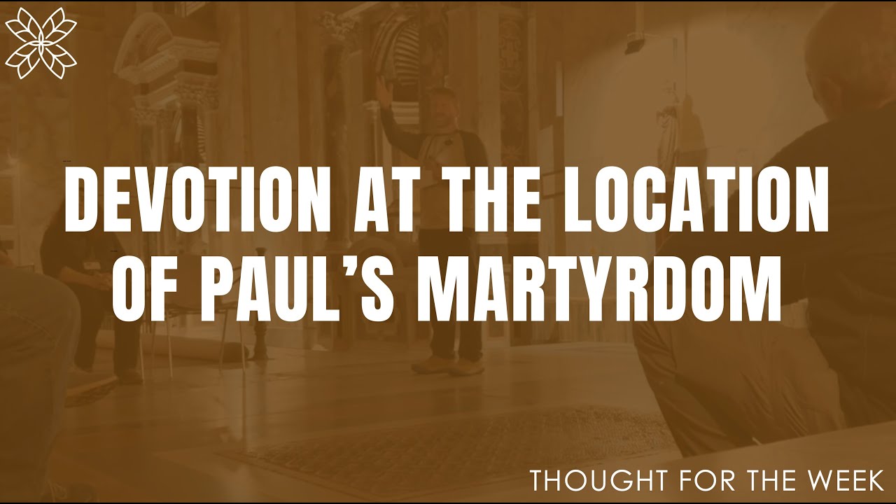 Devotion at the Location of Paul’s Martyrdom