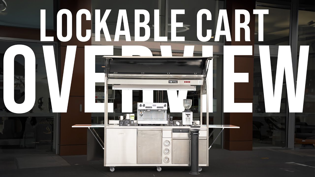 Precision Lockable Cart Version 2 Overview: High Quality Coffee Cart