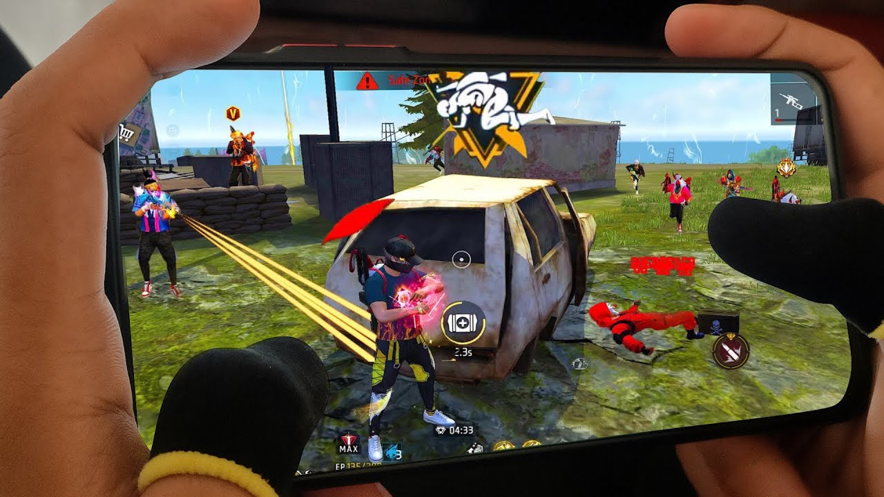IPHONE 11⚡️HANDCAME SOLO VS SQUAD FREE FIRE GAMEPLAY🔥