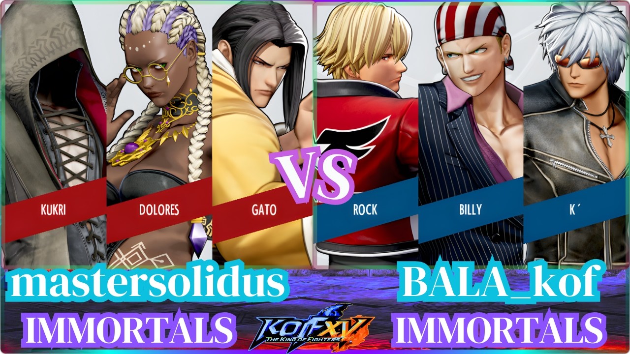 KOF XV🔥mastersolidus против BALA_kof🔥Следующий уровень комбо в KOF 15 Season Advance🔥Рейтинговый ...