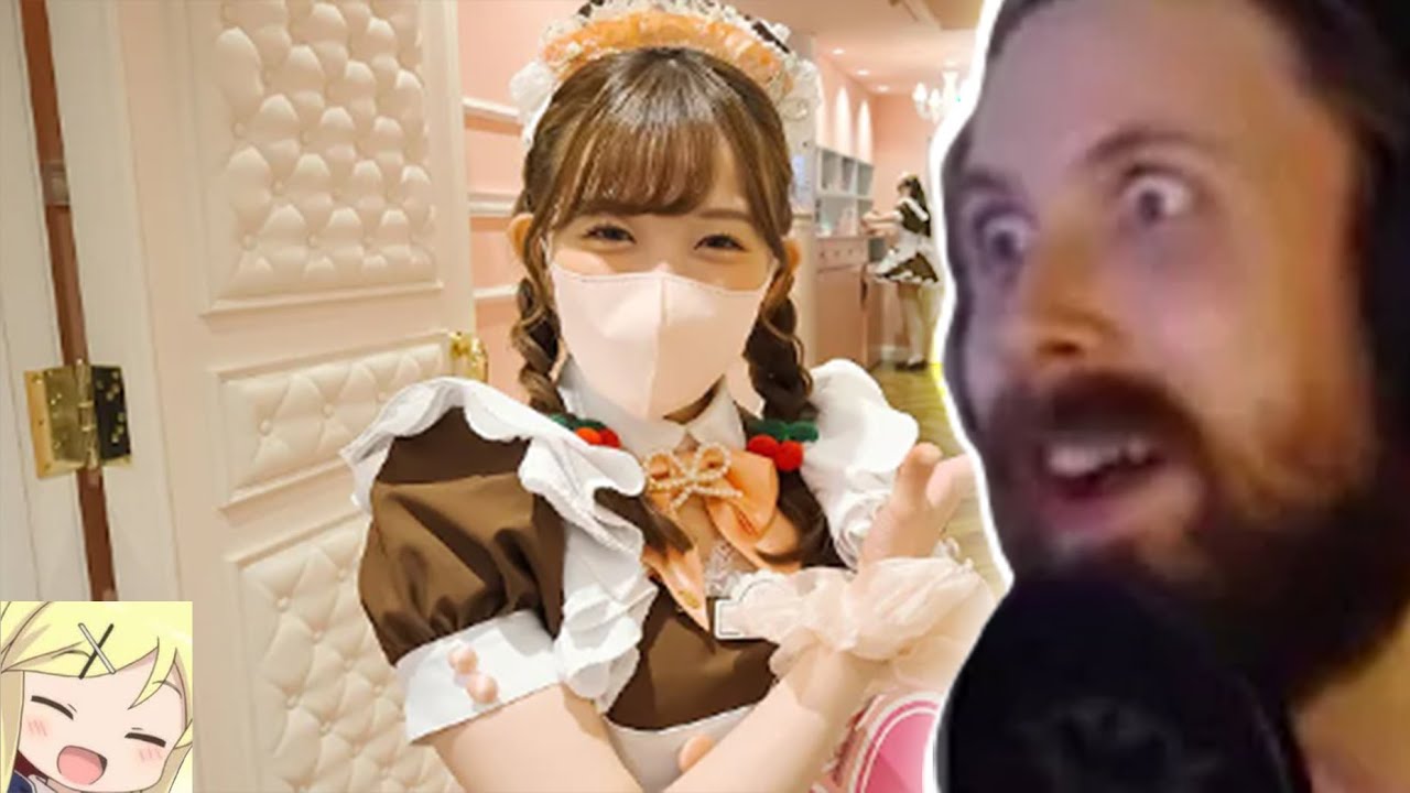 Forsen Reacts - Visiting Japanese Maid Cafe🎀☕️ | @Home Cafe AKIHABARA | Mizukin Premium Maid | ASMR