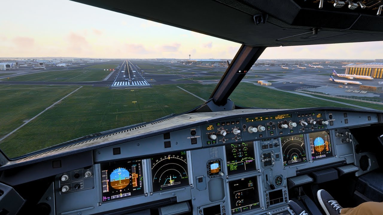 Fenix Airbus A320 Landing in Heathrow London | Pilot POV | Microsoft Flight Simulator 2024