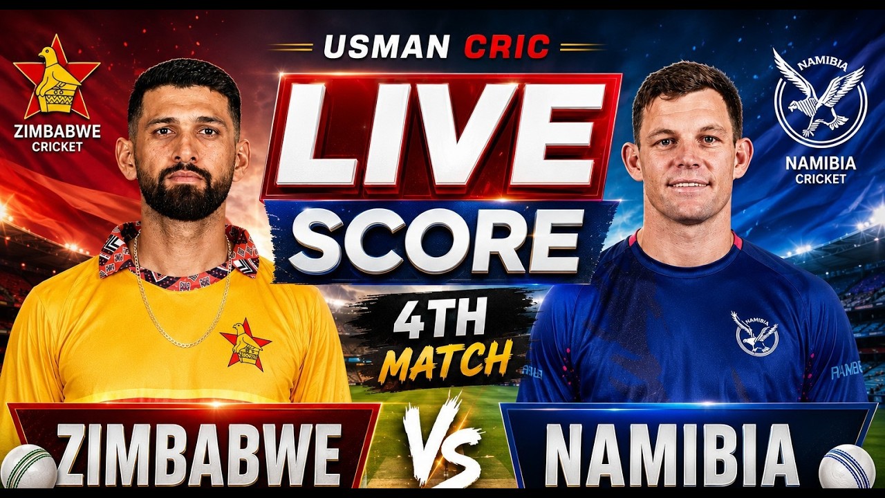 🔴LIVE ZIM vs NAM 3rd T20I | Live Score & Fan Commentary | Zimbabwe vs Namibia 2026