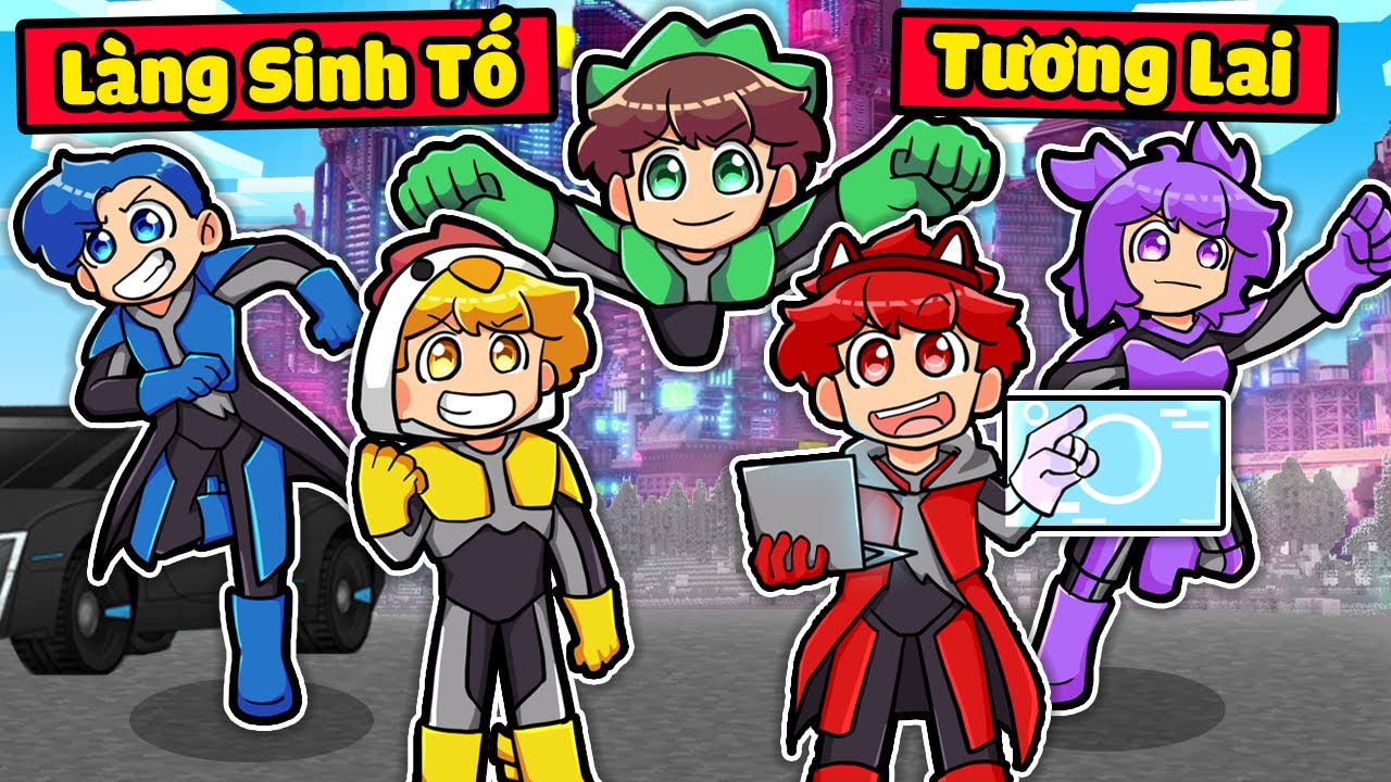 NẾU NHƯ LÀNG SINH TỐ TƯƠNG LAI XUẤT HIỆN TRONG MINECRAFT SẼ NHƯ THẾ NÀO*SẦU RIÊNG SINH TỐ TƯƠNG LAI