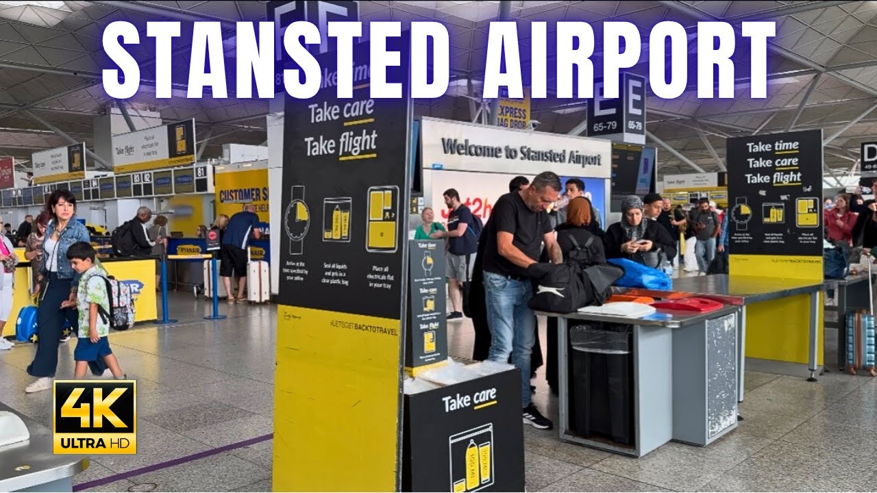 London Stansted Airport 🇬🇧 | Departure | POV | Walk Through |