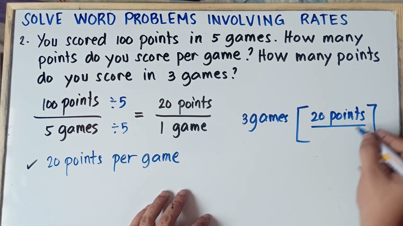 Solve Word Problems Involving Rates | Grade 7 | Matatag Curriculum | Explain in Detailed |