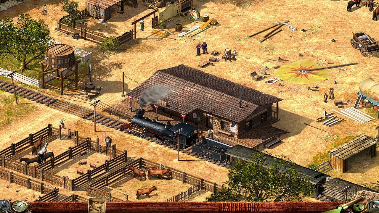 Desperados - Mission 7: A Woman's Weapons | Stealth & Combat Playthrough