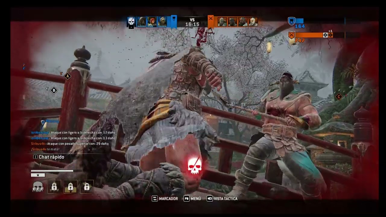 con estos weones si da gusto rabear en el For honor