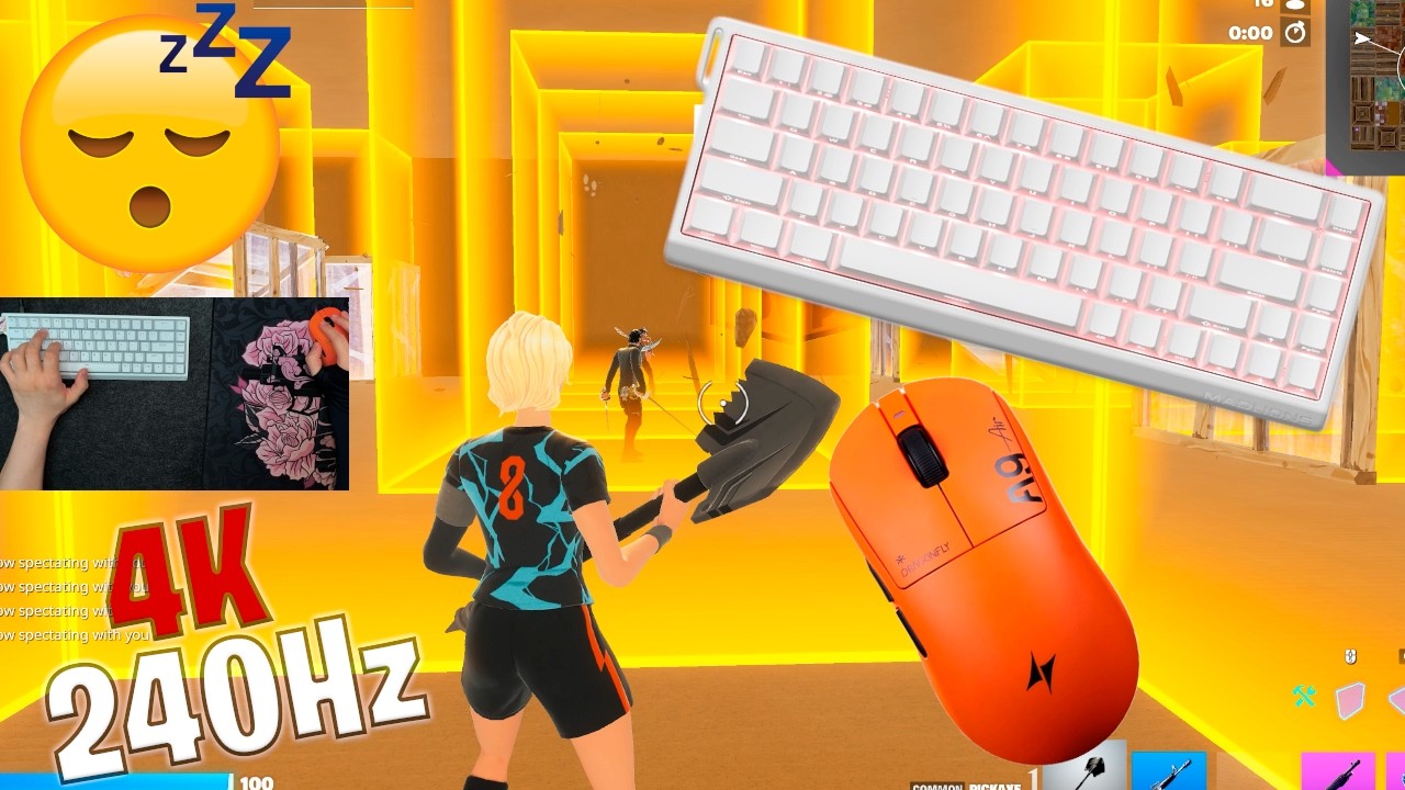 Atk Dragonfly A9 Air Unboxing ASMR 😴 Box Fight Gameplay 📦 Satisfying Keyboard Fortnite 4K 240 FPS 🏆