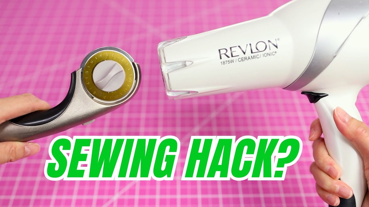 Rotary Cutter Blades Stuck Together? Hair Dryer Hack