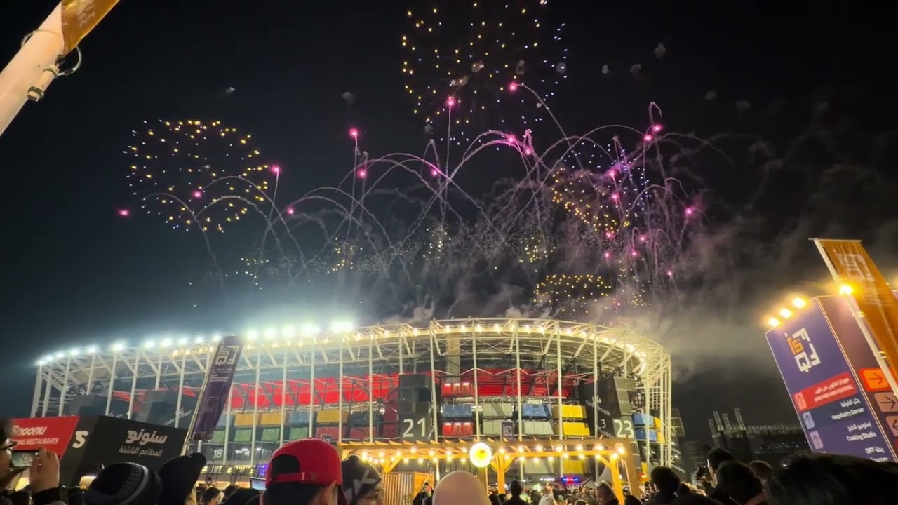 Fire work #974 stadium Qatar 