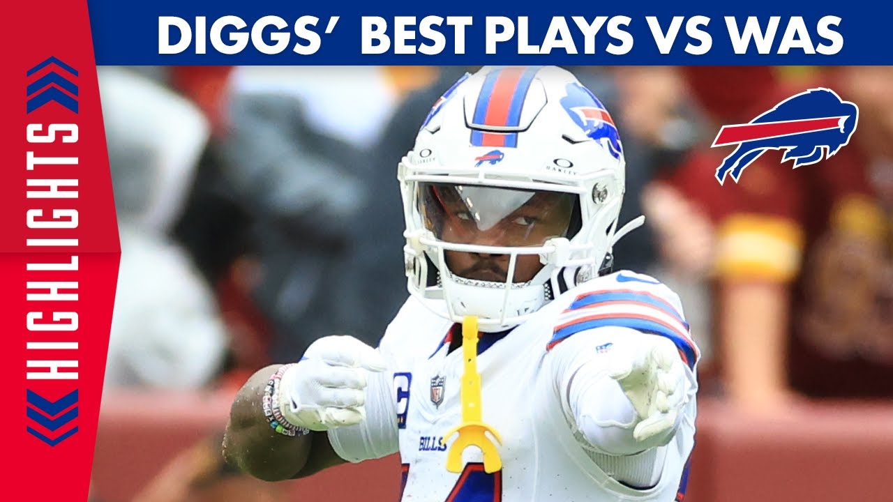 Stefon Diggs' Best Plays From 111-Yard Game Week 3 Vs. Washington Commanders | Buffalo Bills