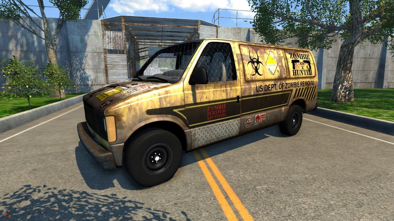 BeamNG Drive Zombie Response Team Van Crash Testing #36 - Insanegaz