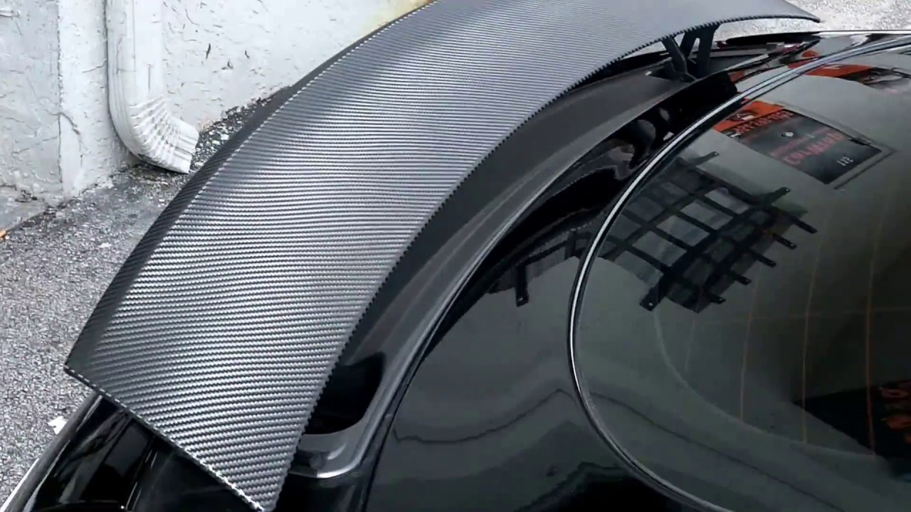 Audi TT Carbon Fiber Spoiler Wrap Miami Florida