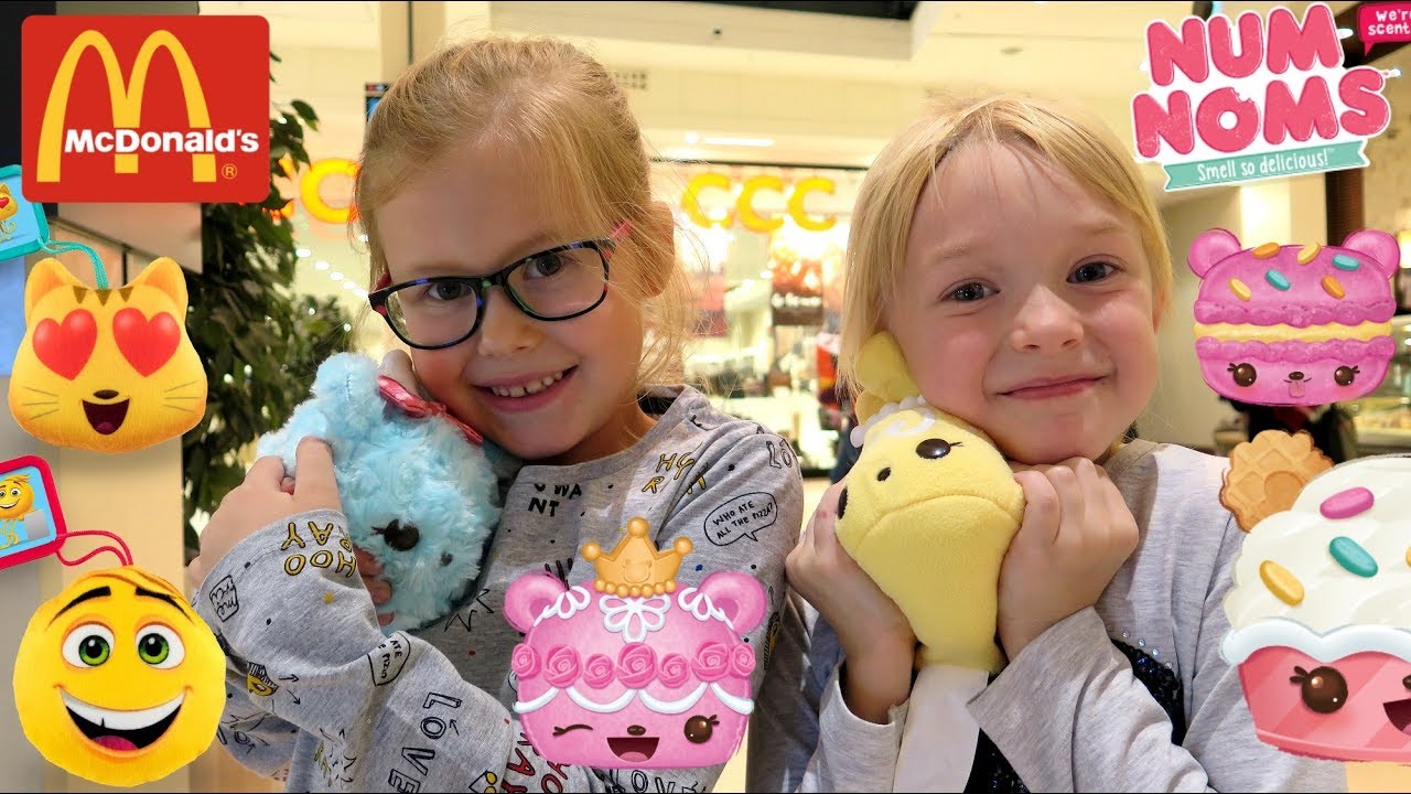 NUM NOMS PLUSZAKI - MCDONALDS Happy Meal Emotki  - Vlog