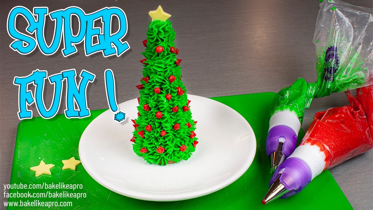 Easy Ice Cream Cone Christmas Tree Tutorial
