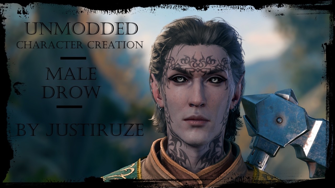 Baldur's Gate 3 || Unmodded character creation #13 | Male drow