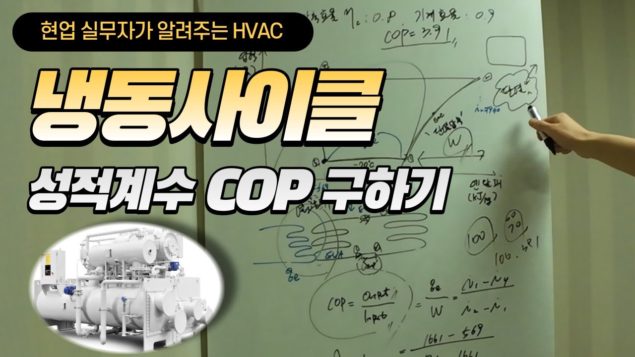 [공조냉동] 냉동기 성적계수 | 냉동기 효율 | 냉동기 COP(Coefficient of performance)