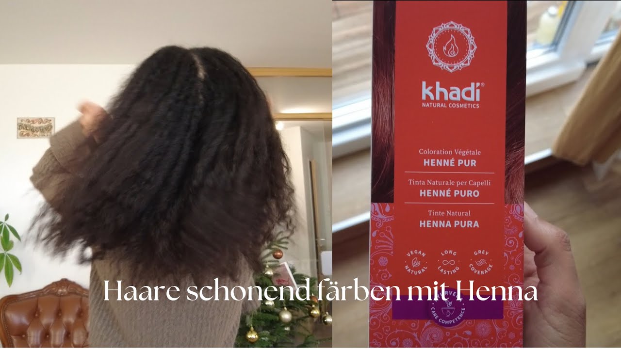 Natürliche Haarfarbe: So färbst du deine Haare mit Henna von Khadi 🥰