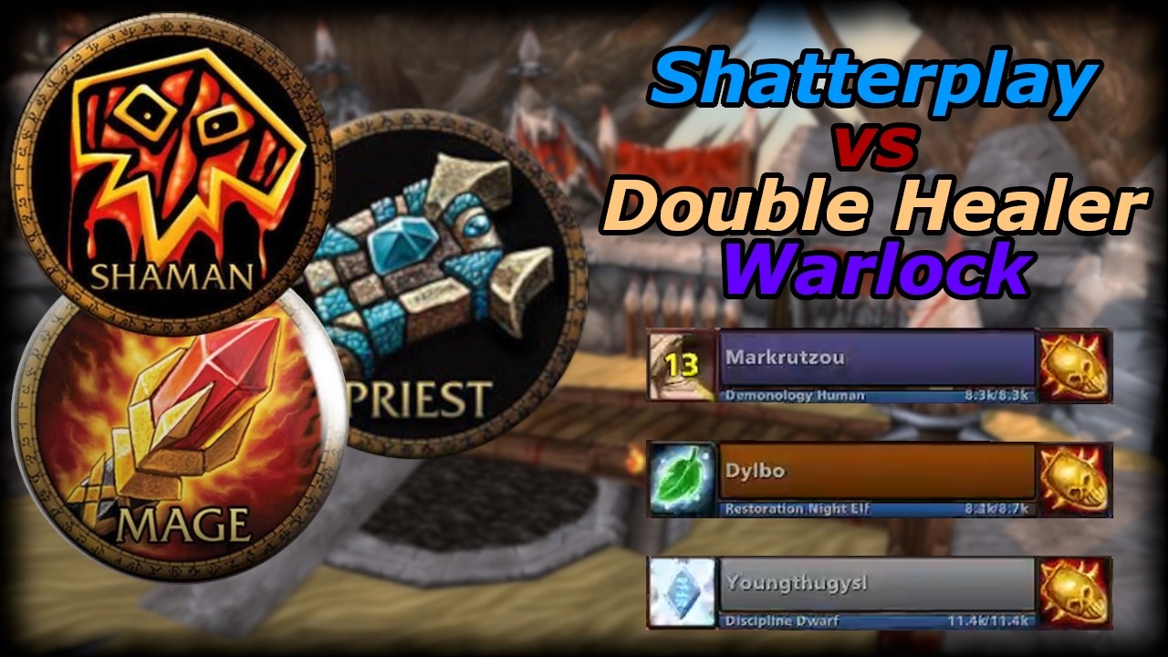 Shatterplay vs Double Healer Lock - R1 Ladder Day 1