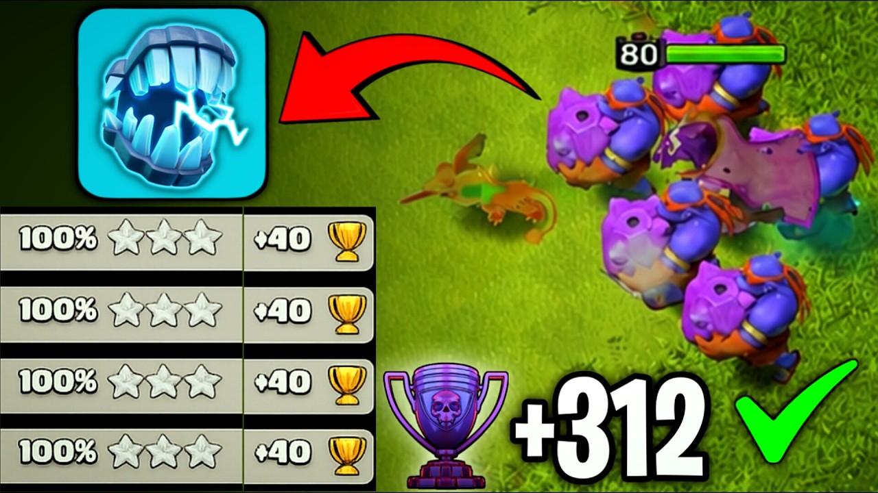 This +312 TH18 Ground Meta Strategy is INSANE! | DD Charge + Super Bowler Best TH18 Ground Meta CoC