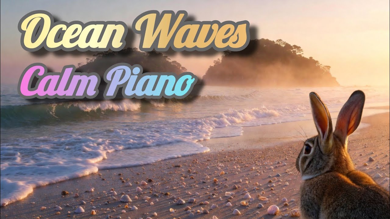 Calm Ocean Piano | Gentle Waves for Relaxation, Study & Meditation