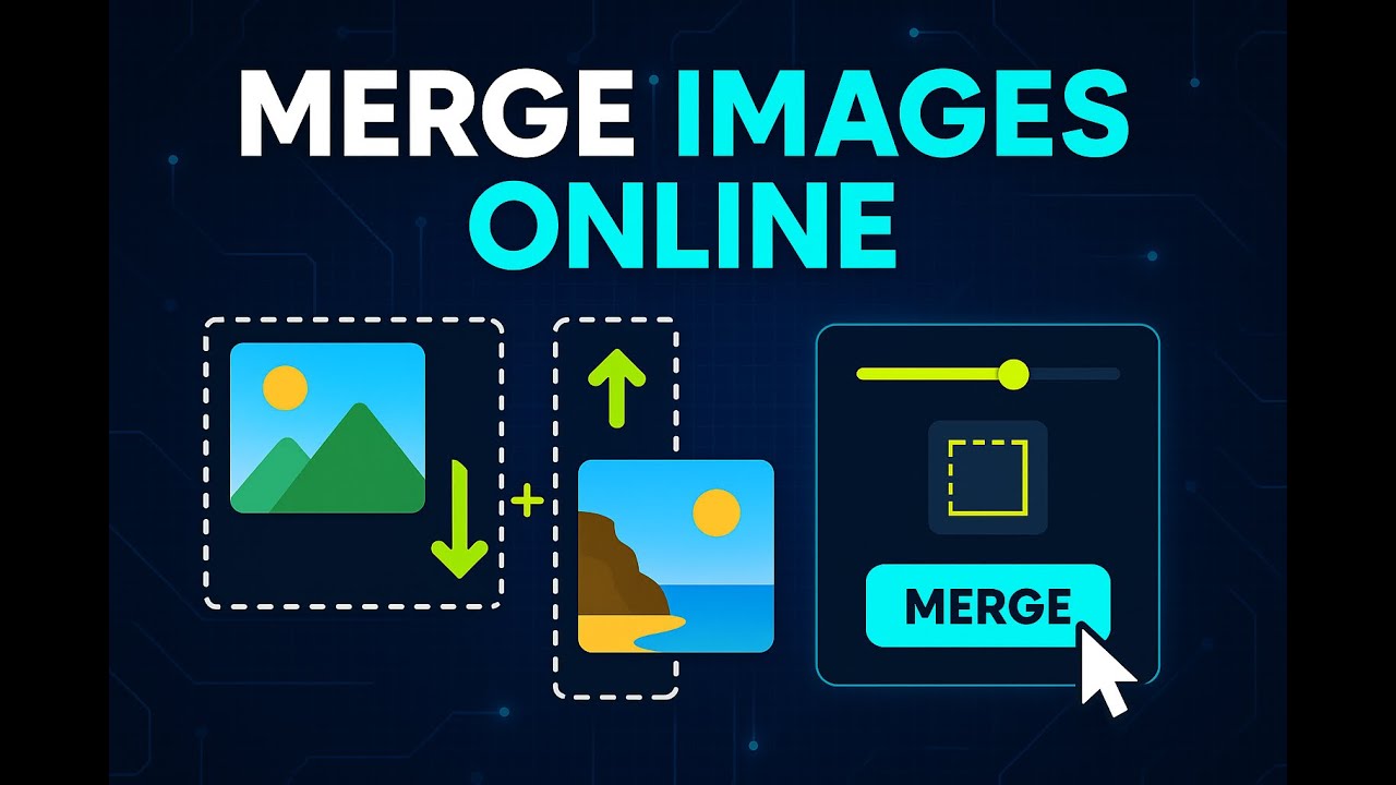 Merge Two Images Online Vertically or Horizontally with Customizable Borders for FREE