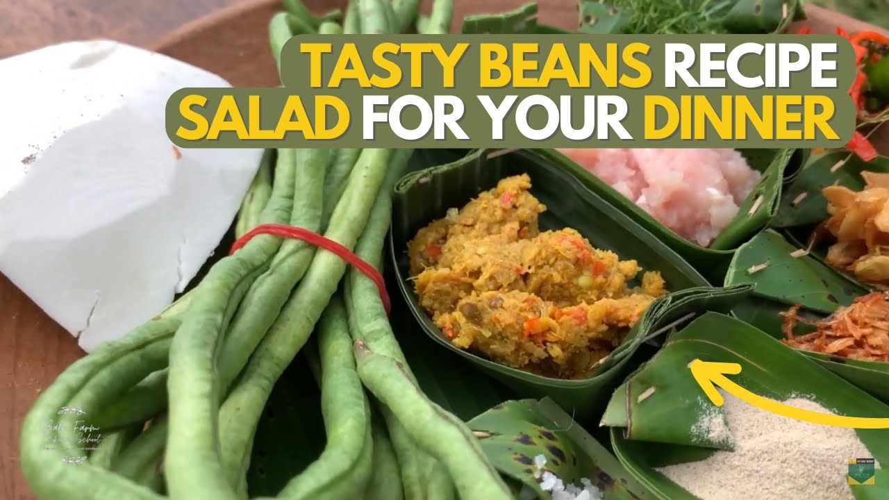 TASTY BEANS SALAD FOR DINNER | LAWAR KACANG RECIPE | BALINESE COOKING RECIPE