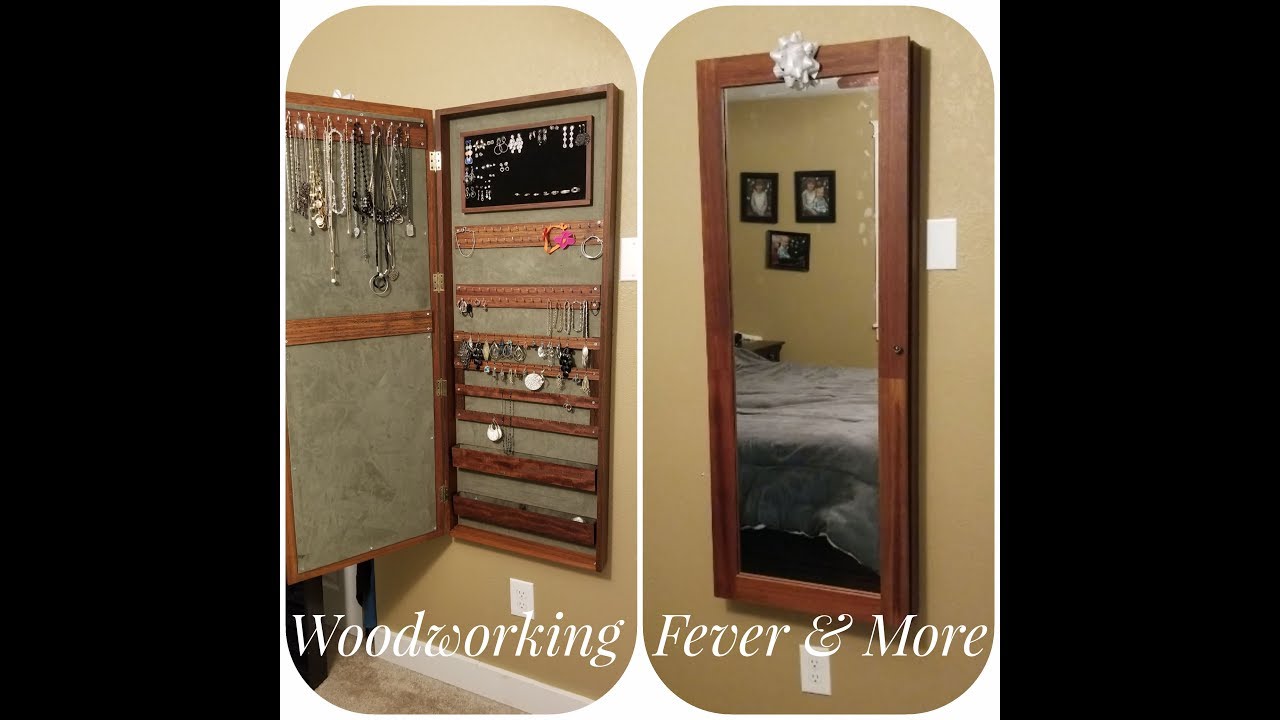 How to build a wall mounted jewelry armoire cabinet