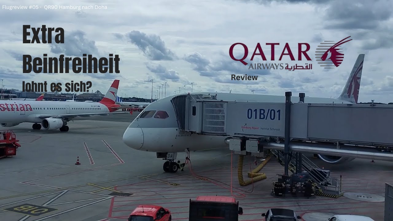 QATAR AIRWAYS B787-8! Extra Beinfreiheit! | Flugreview #05 | SommerVLOG 2025 #01 | QR90 HAM - DOH