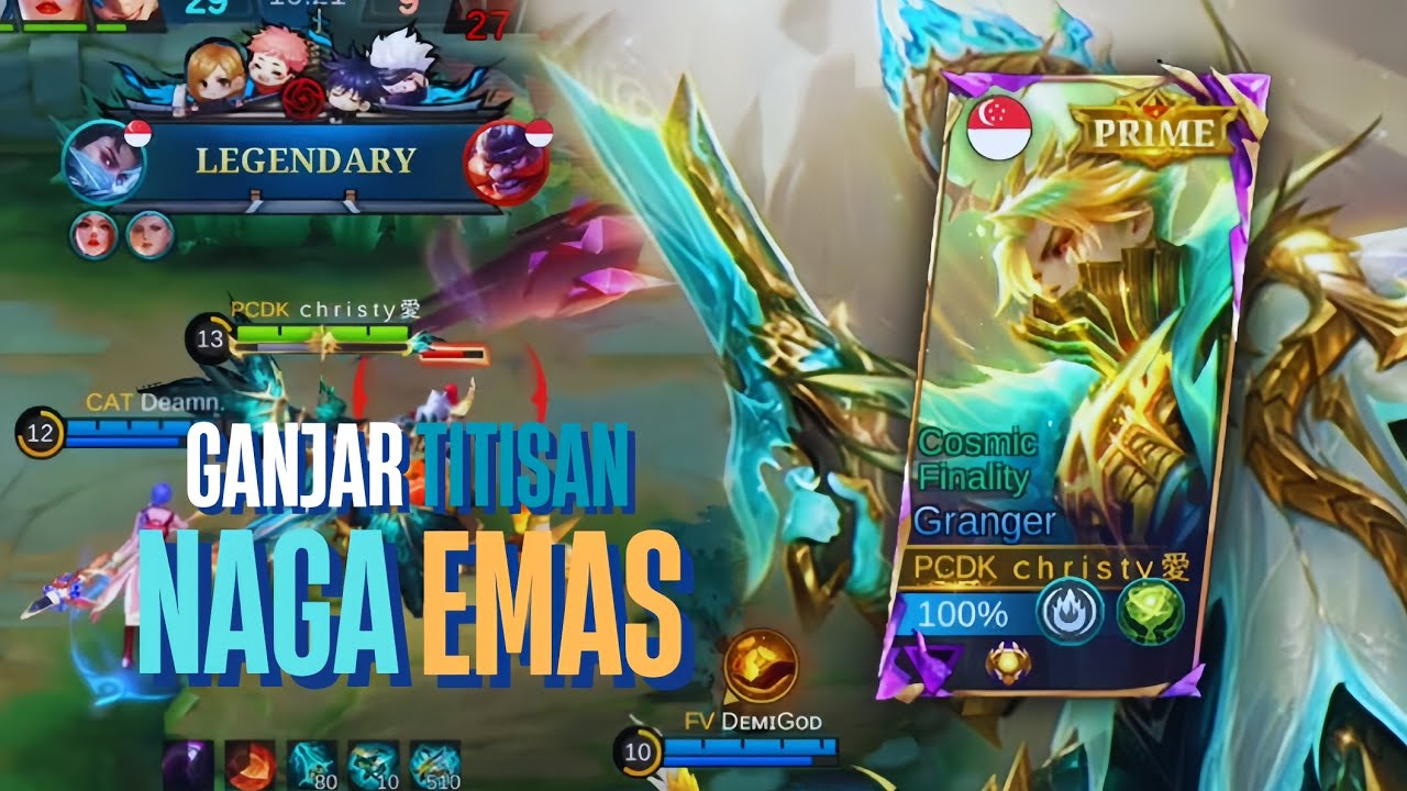 NAGANYA TERLALU MENYALA❗REVIEW SKIN GANJAR PRIME🔥 | MobileLegends