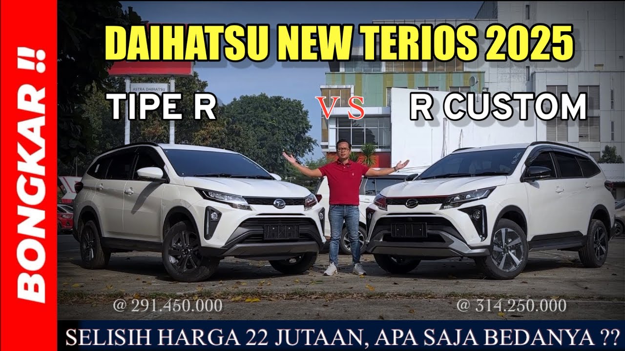 Bongkar !! PERBEDAAN DAIHATSU NEW TERIOS R VS R CUSTOM 2025 || REVIEW EXTERIOR INTERIOR TERBARU !!