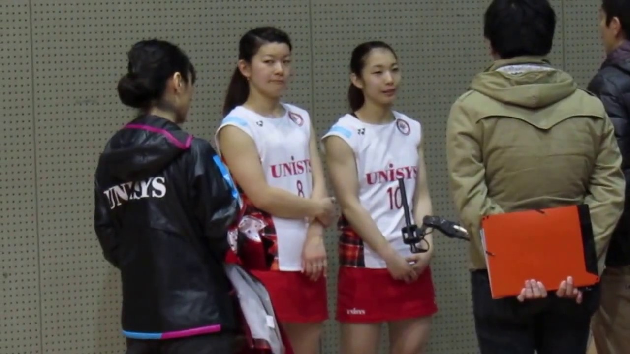 高松ペア（TAKA MATSU PAIR）／いろいろ聞かれてる／2017.1.22　日本ユニシス×岐阜トリッキーパンダース　Ｓ/Ｊ ＬＥＡＧＵＥ横浜大会
