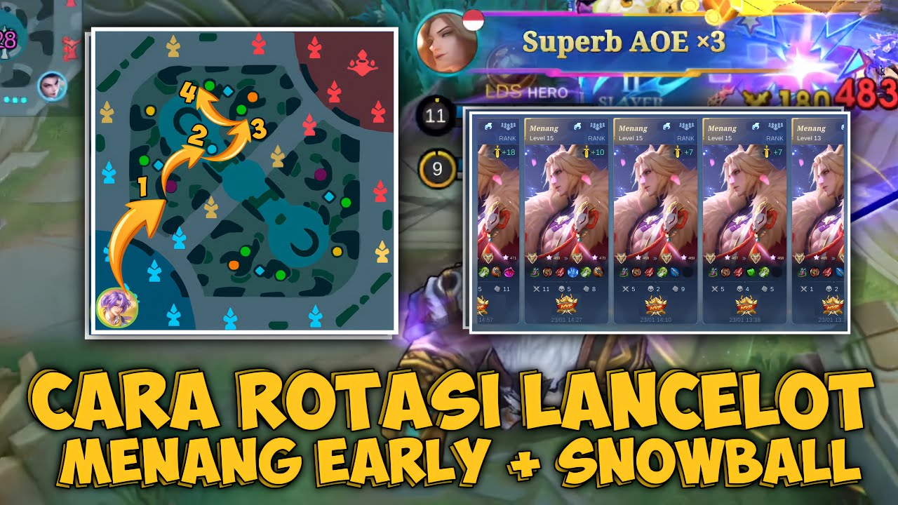 HANDCAM ✅ Tutorial Cara Main Lancelot Pemula di Meta Sekarang