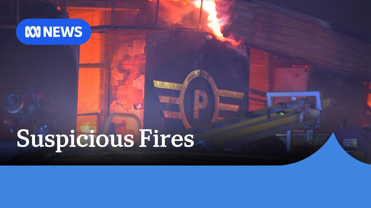 Suspicious fire rips through prestige car workshop in Melbourne's north-west | ABC NEWS