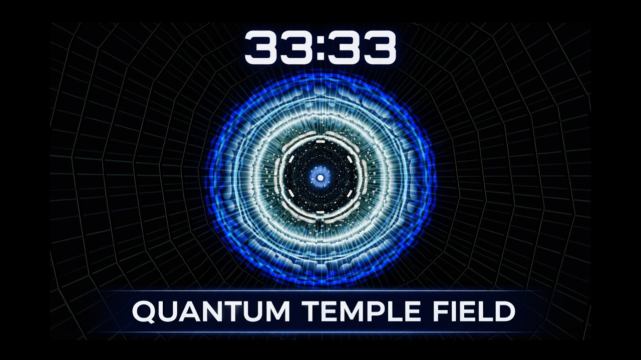 33:33 Quantum Temple Focus Field | 4K Deep Study Ambient Soundscape for Flow State & Cognitive Work