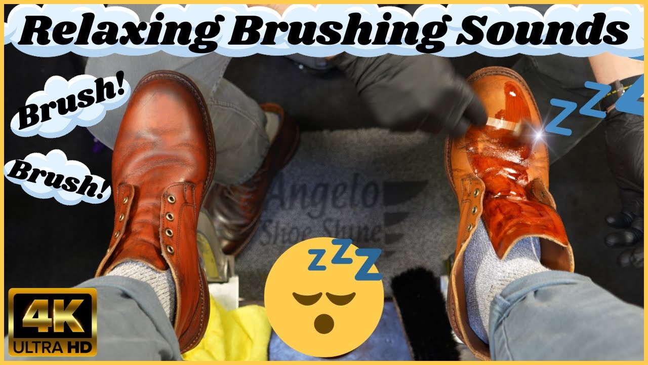 ULTIMATE Brush Sleep Therapy? | Angelo Shoe Shine ASMR
