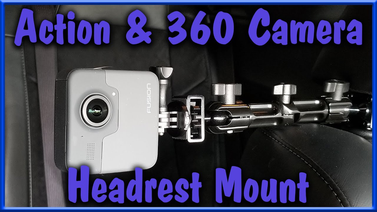 Action & 360 Camera Headrest Mount by Tackform