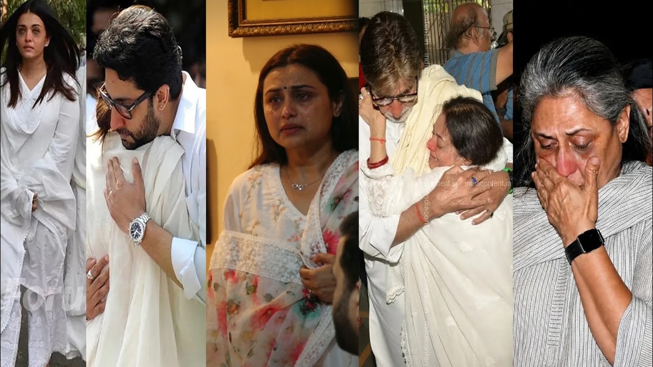 Sad for Rani Mukerji Crying after her mother Krishna Mukerji passed after prolong illness💔😢