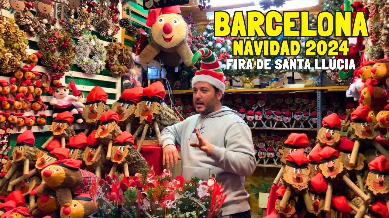 FIRA de SANTA LLÚCIA 2024 🎄 El Mercado Navideño más antiguo de BARCELONA 🎄 Navidad 2024