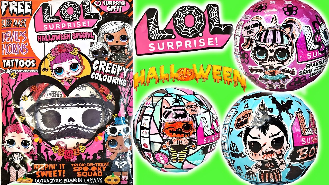 LOL Surprise HALLOWEEN SPECIAL - Magazine & Custom LOL Balls