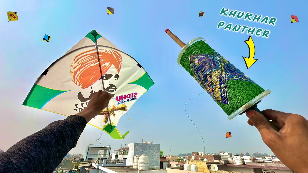 KHUKHAAR PANTHER MANJHA TESTING On HOLI | Kite Fighting | Kite Cutting | Kite 