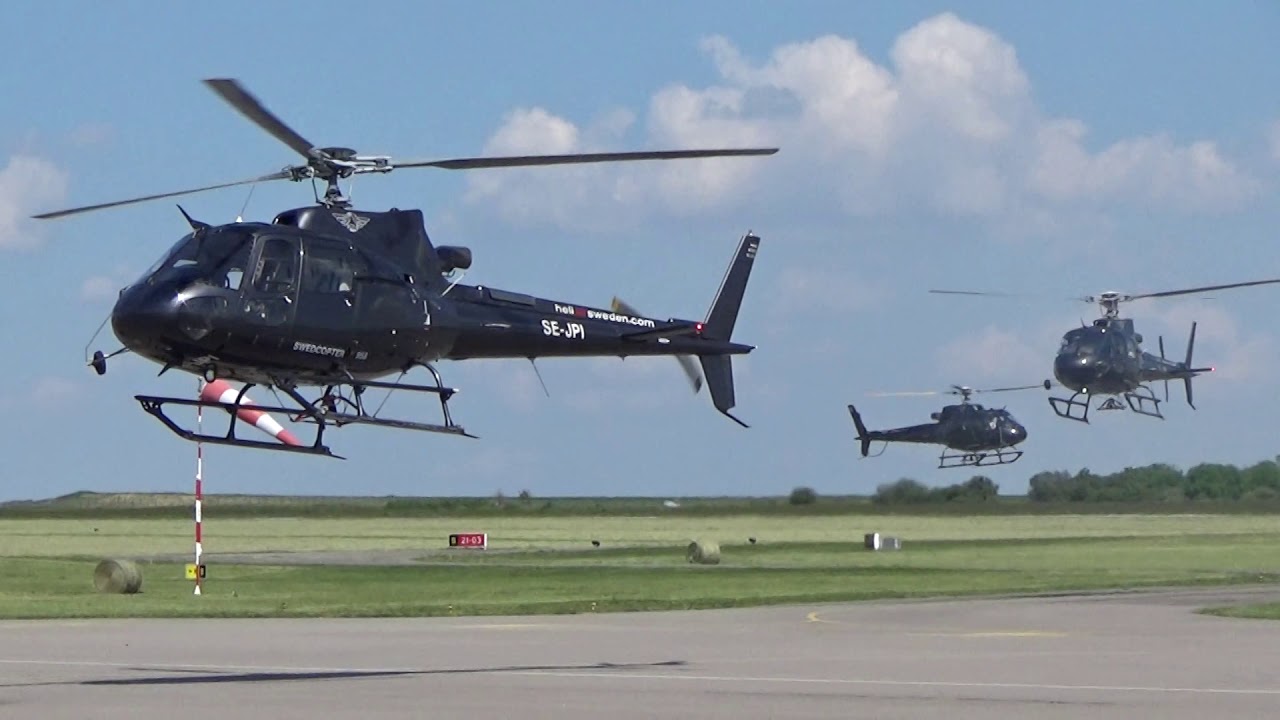 Airbus Helicopters H125 Swedcopter  _ fuel stop at Nancy Essey airport LFSN
