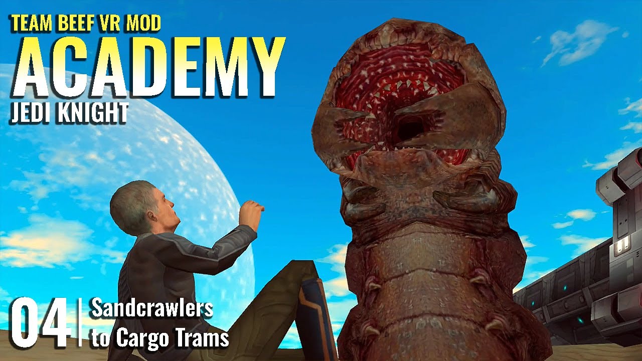 JEDI KNIGHT: ACADEMY (TEAM BEEF VR MOD) // 04: Sandcrawlers to Cargo Trams // QUEST 3 Gameplay